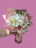Lily and Roses Mixed Bouquet